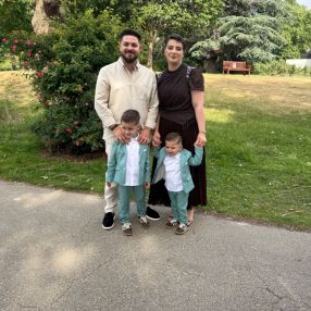 Lidia, Familie în Tecuci