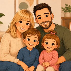 Cristina, Familie în Arad
